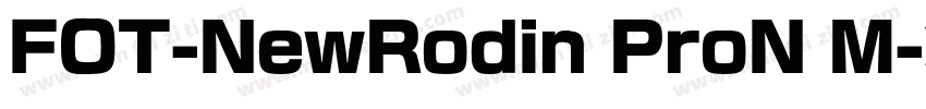 FOT-NewRodin ProN M字体转换